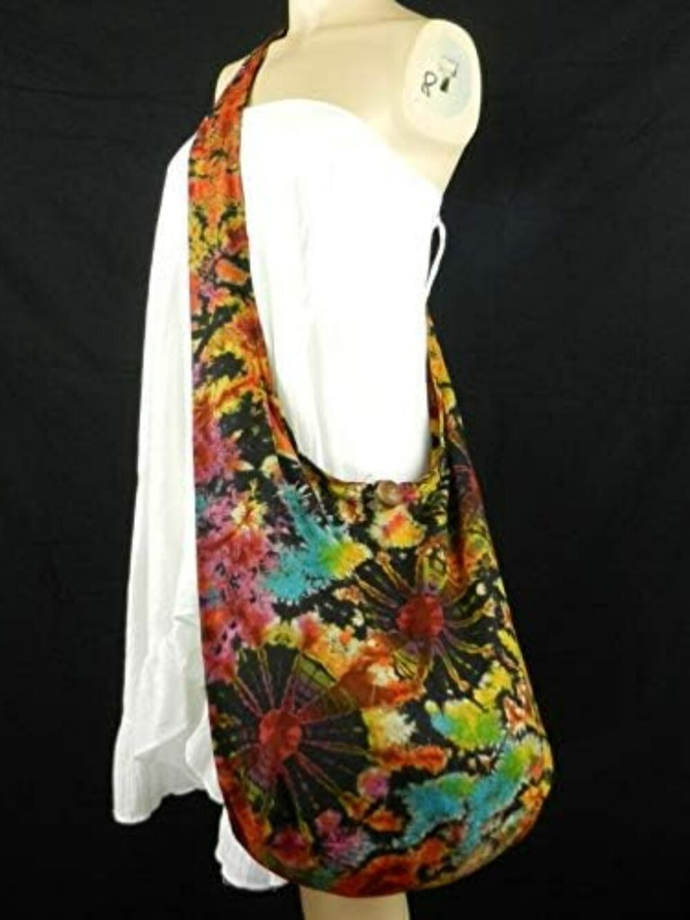 Large Oversized Tie Dye Sling Crossbody Shoulder Bag Purse Hippie Boho Trendy